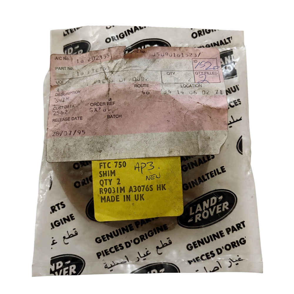 2.60mm Shim Front Output Shaft Bearing FTC750